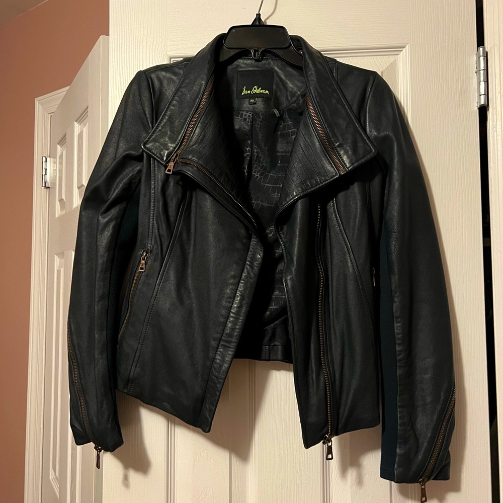 Sam Edelman Moto Leather Jacket, EUC!!